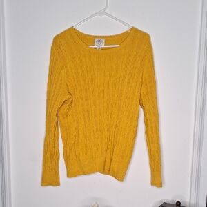 St. John's Bay Mustard Cable Knit Sweater
